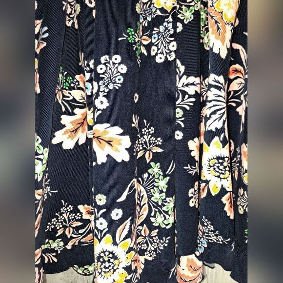 NWOT Free People Cord Looking Glass Mini in Navy/Floral - Picture 12 of 15